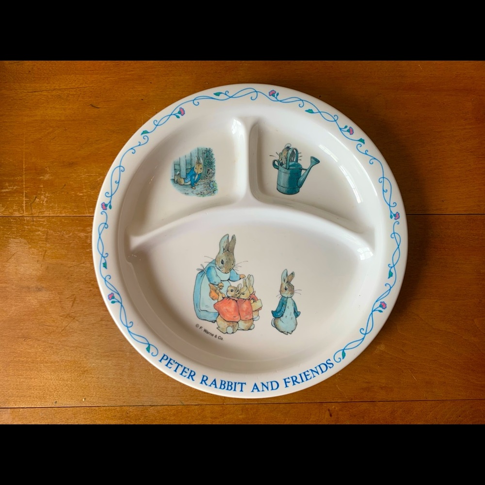 Peter Rabbit & Friends Set - Divided Plate and Bowl